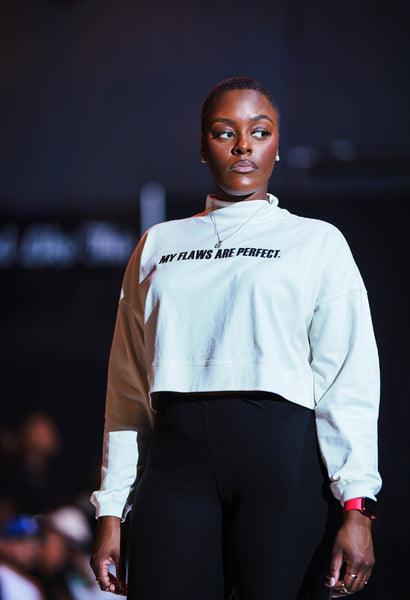 My Flaws Are Perfect Crop Top (cream)