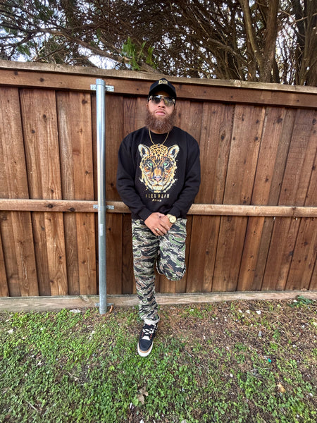 Cheetah Sweatshirt (black)