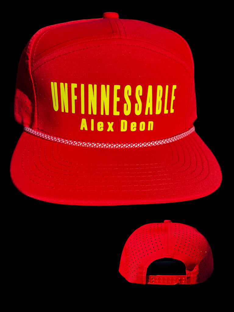 5 panel Unfinnessable cap (red)