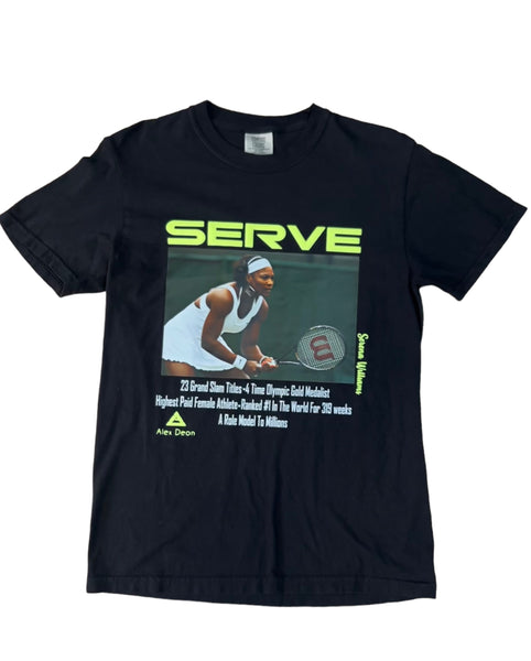 “Serve” Serena T-Shirt (black)