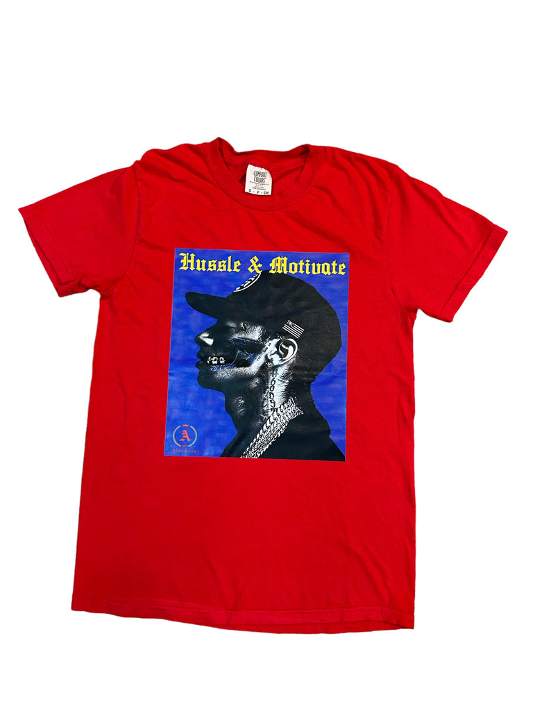 Red Hussle & Motivate T-shirt