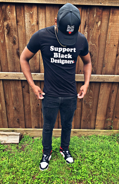 Support Black Designers t shirt (black)