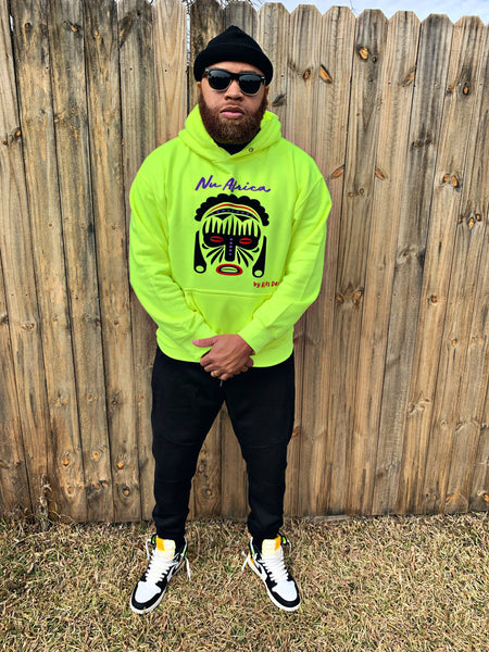 Nu Africa hoodie (neon green)