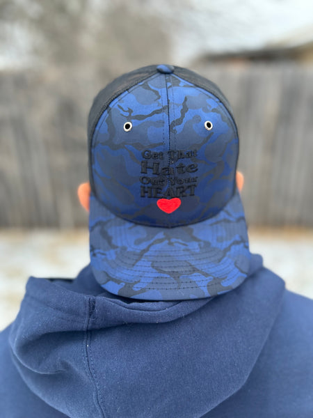 Camo Get That Hate Out Your Heart Hat (navy)