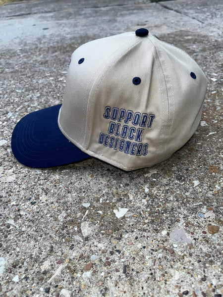 2 tone SnapBack hat (navy blue)