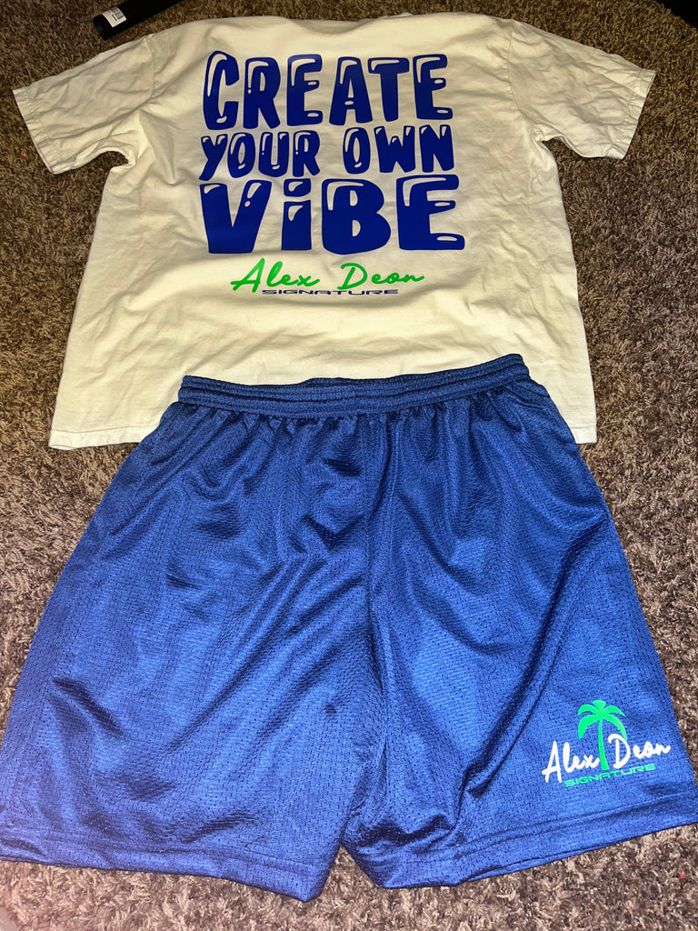 Create Your Own Vibe shorts (royal blue)
