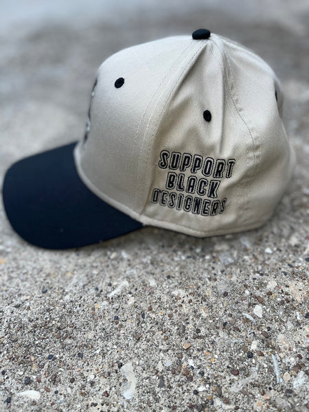2tone SnapBack hat (black & khaki)
